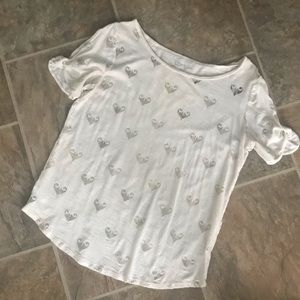 Loft open sleeve tee